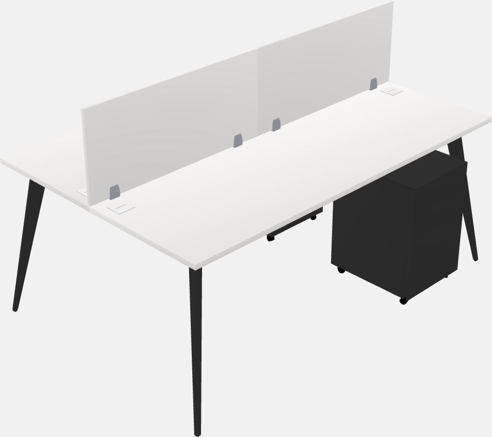 Shared office desk system