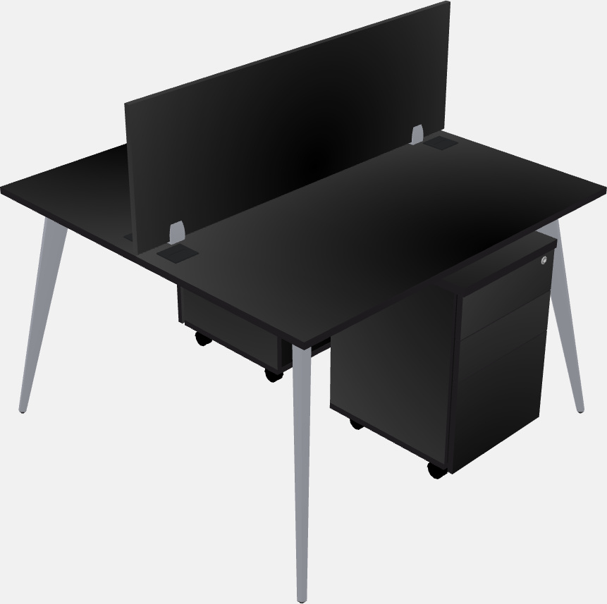 Shared office desk system