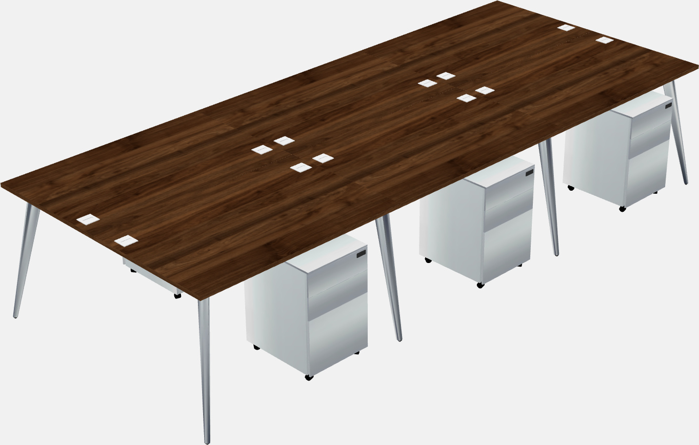 Shared office desk system