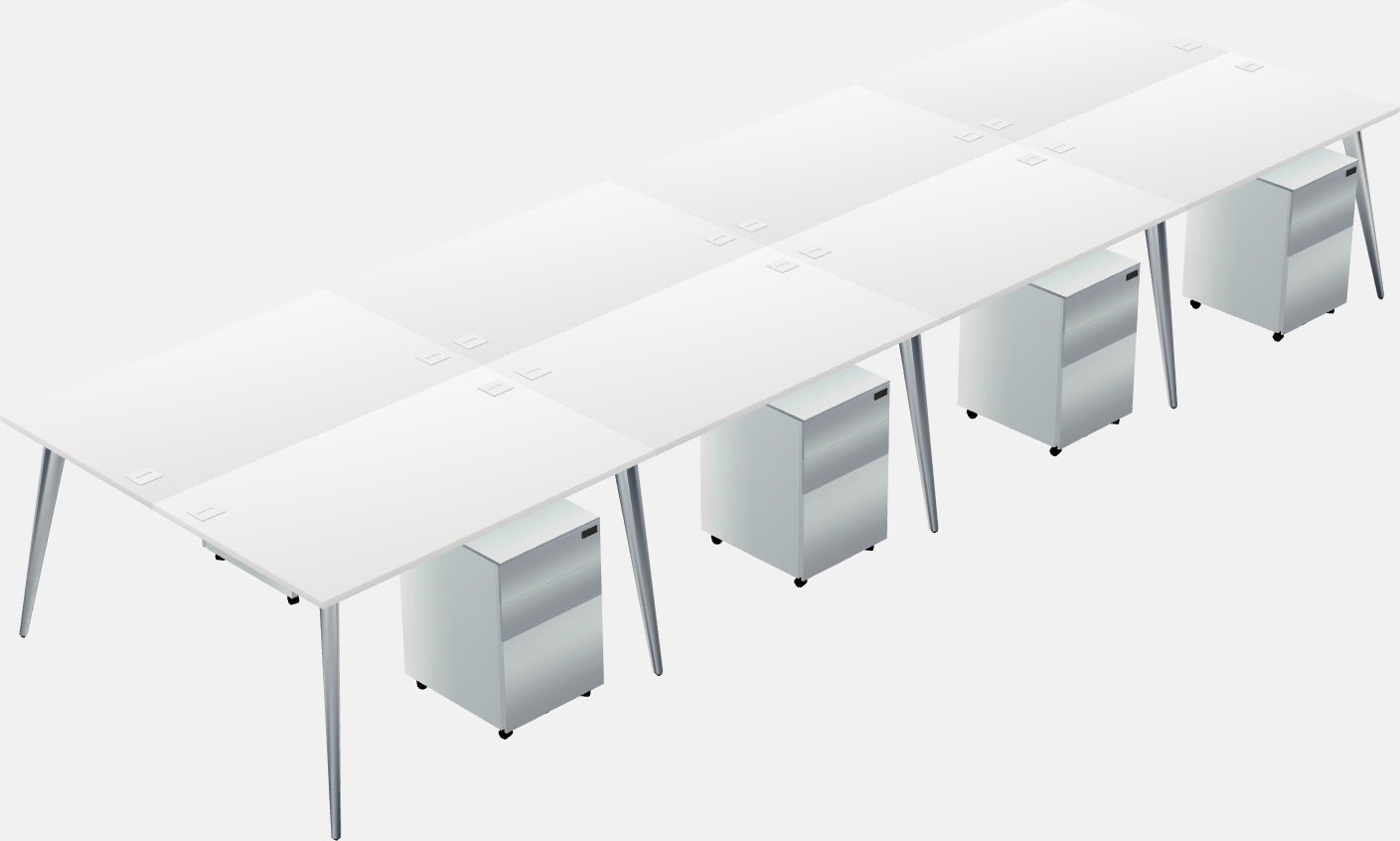 Shared office desk system