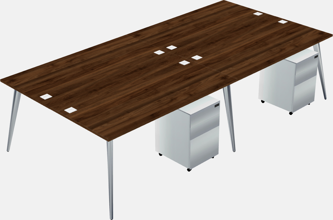 Shared office desk system