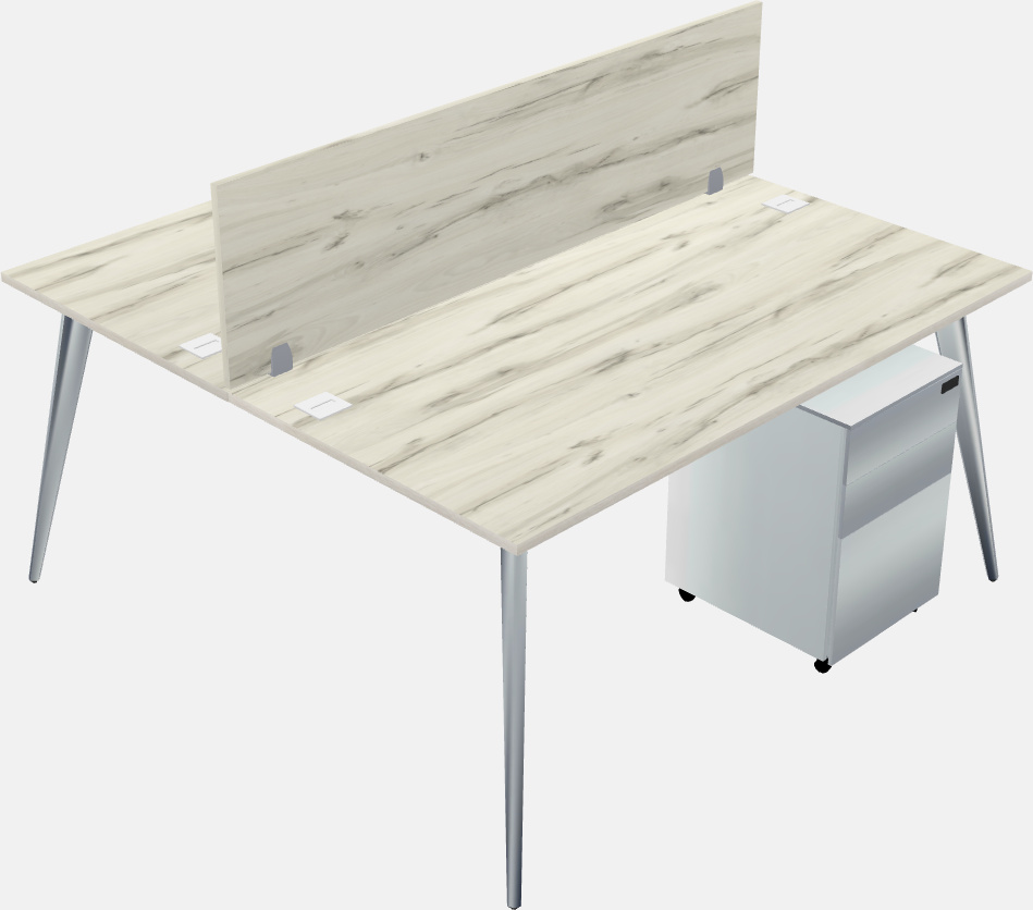 Shared office desk system