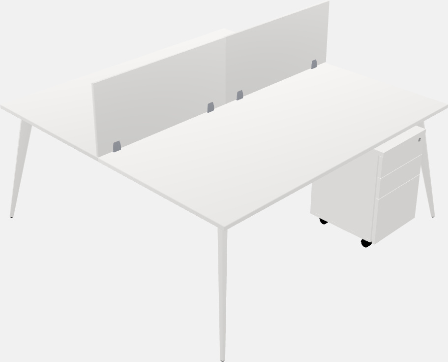 Shared office desk system