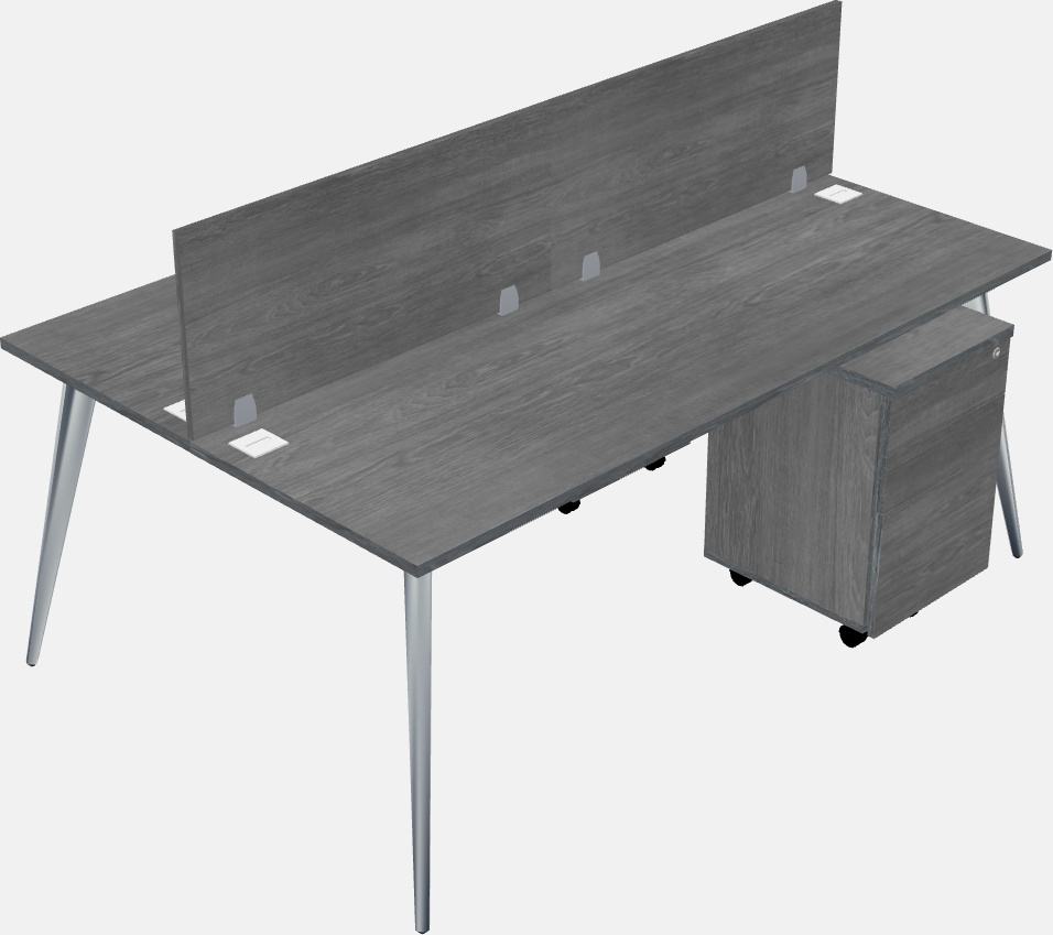 Shared office desk system