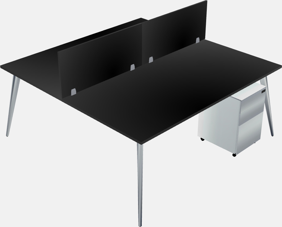 Shared office desk system