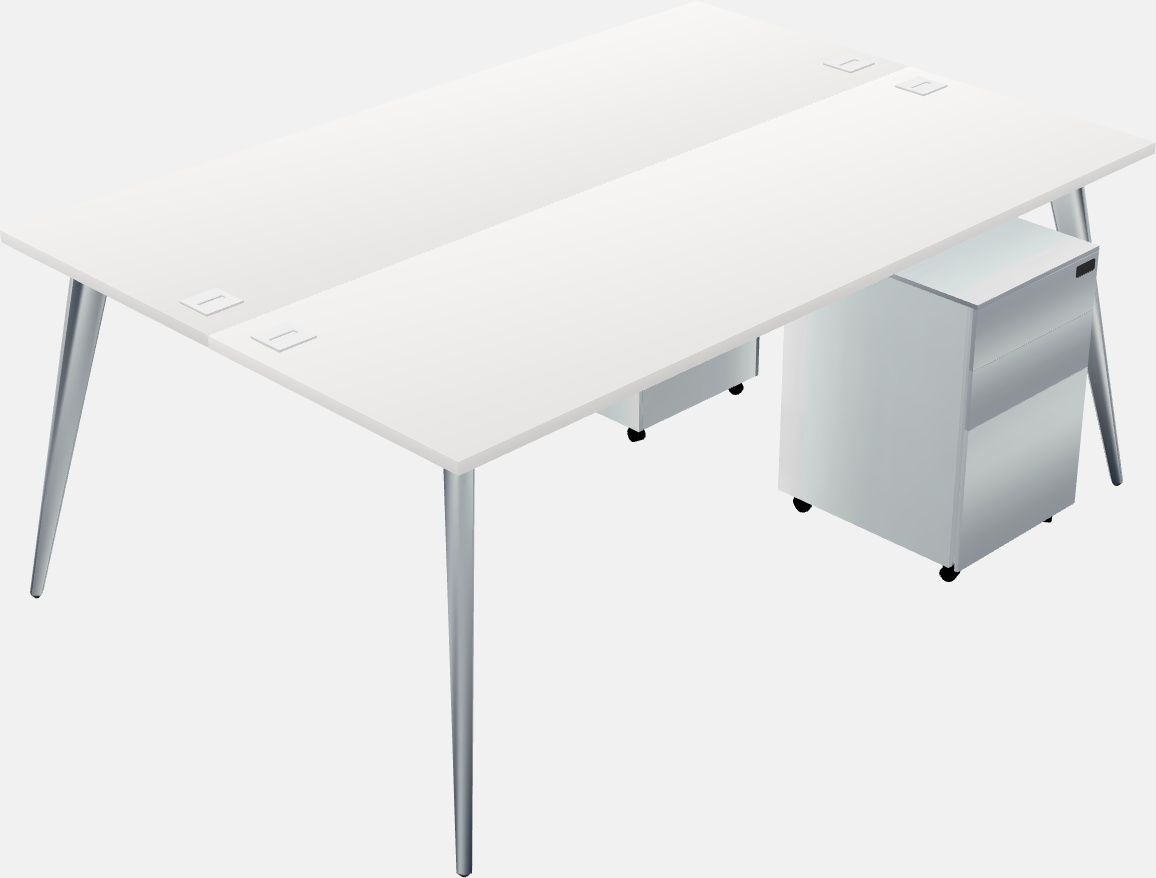 Shared office desk system