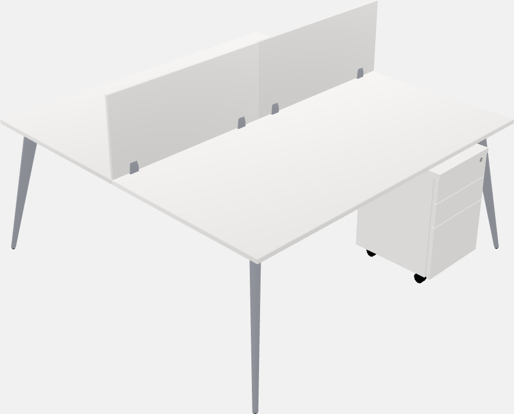 Shared office desk system