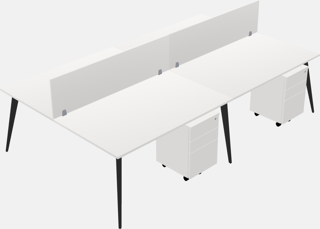 Shared office desk system