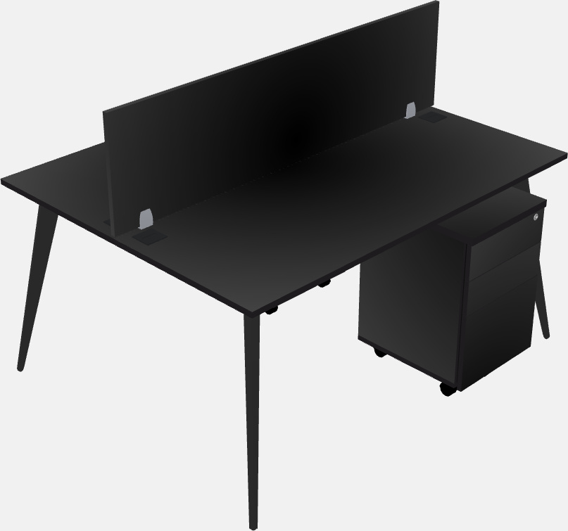 Shared office desk system