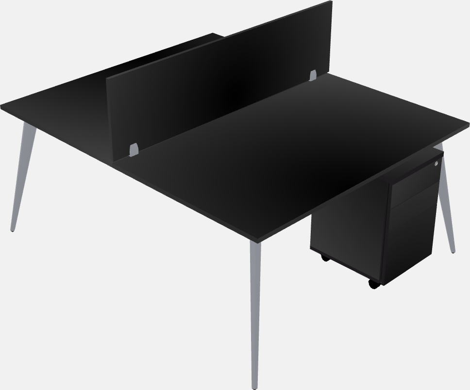 Shared office desk system