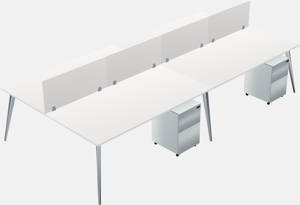 Shared office desk system