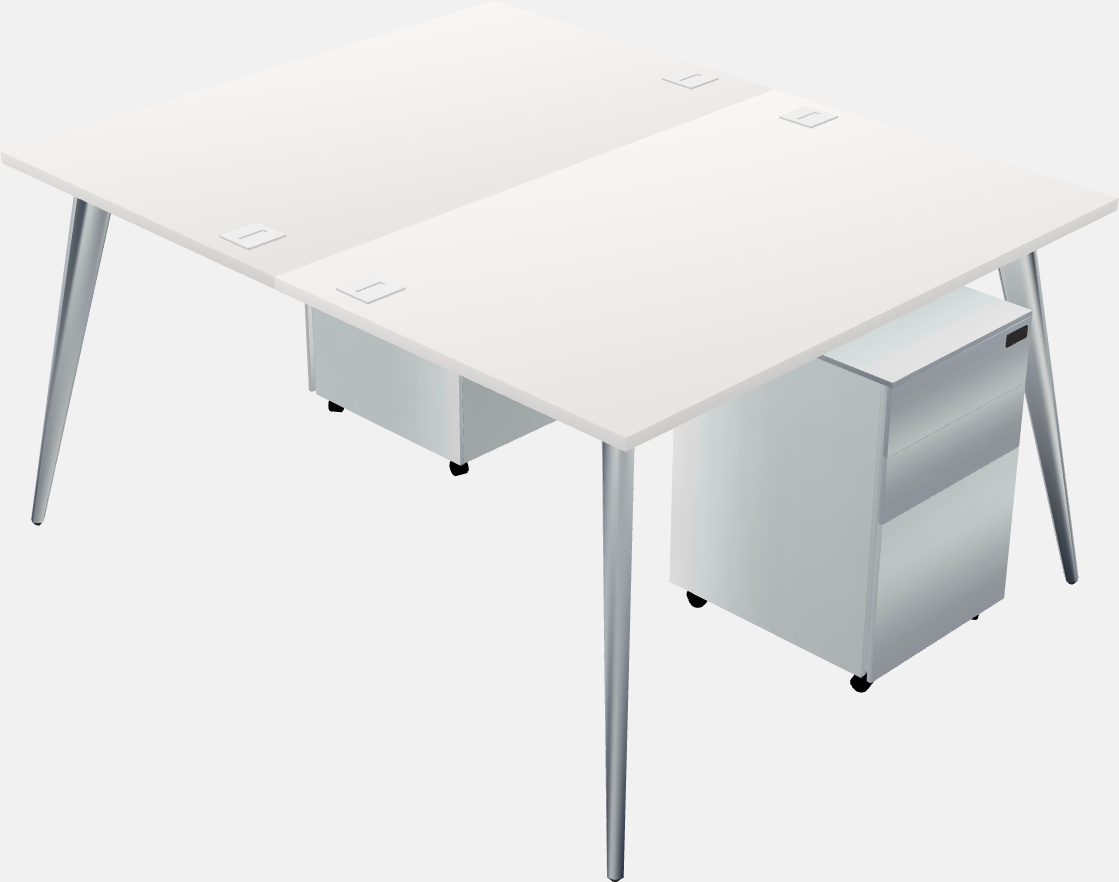 Shared office desk system