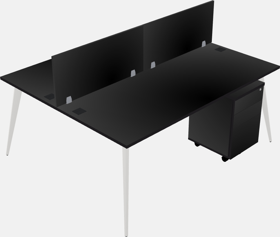 Shared office desk system