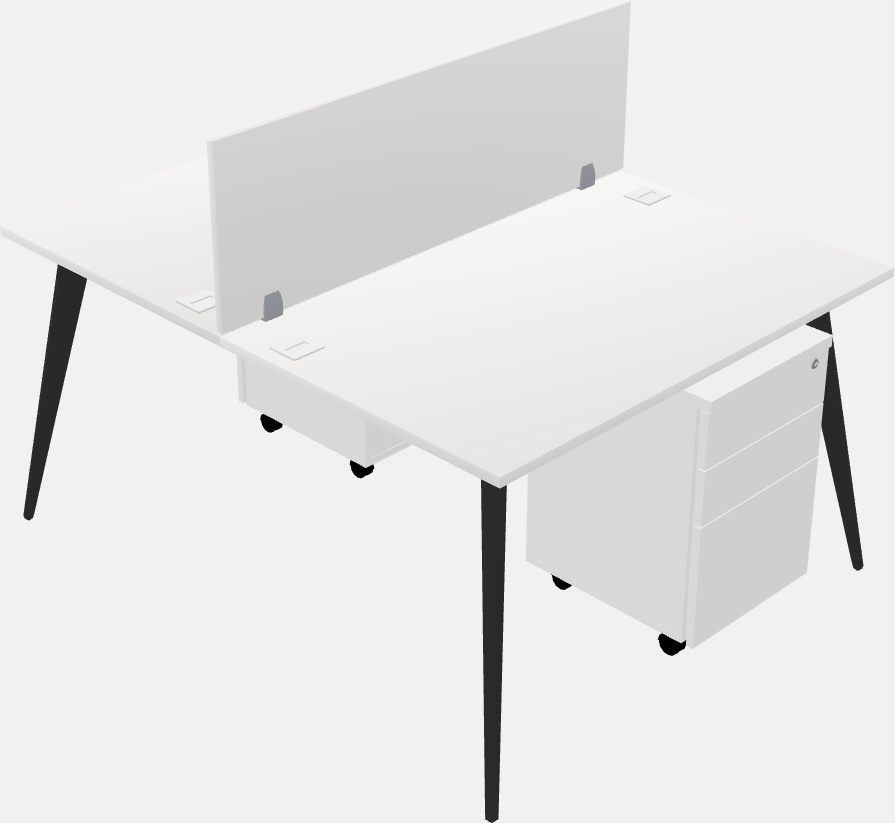 Shared office desk system