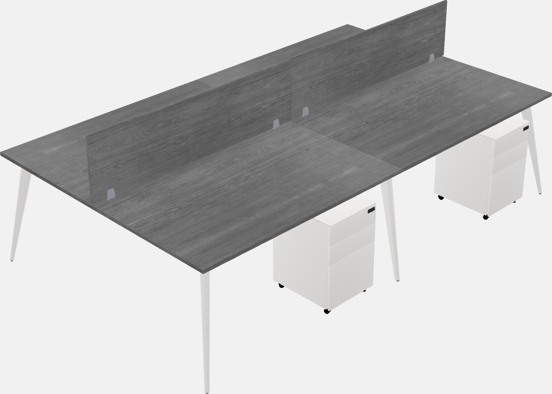 Shared office desk system