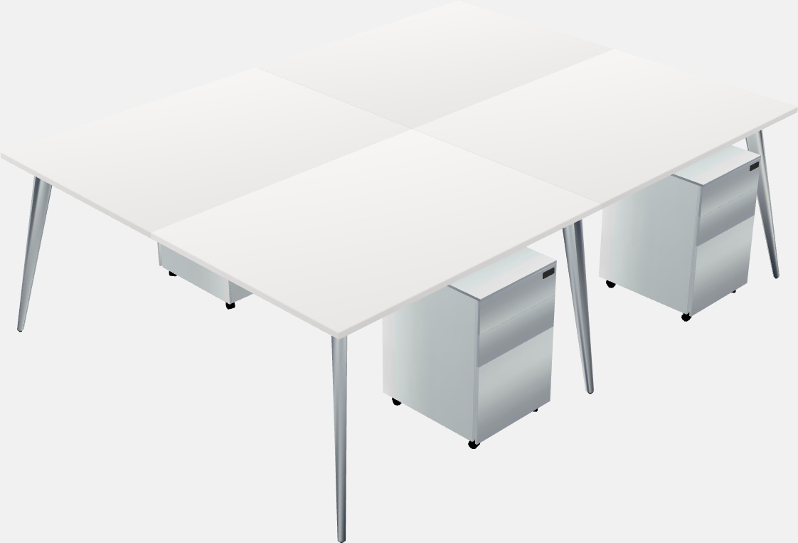 Shared office desk system