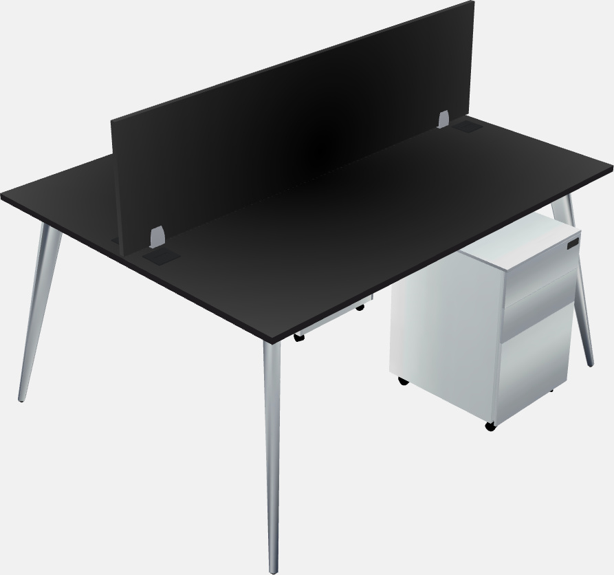 Shared office desk system