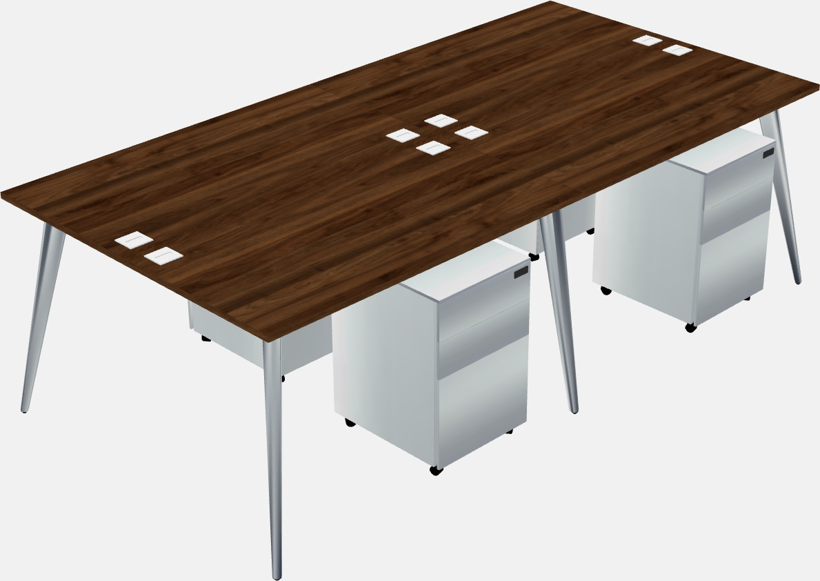 Shared office desk system