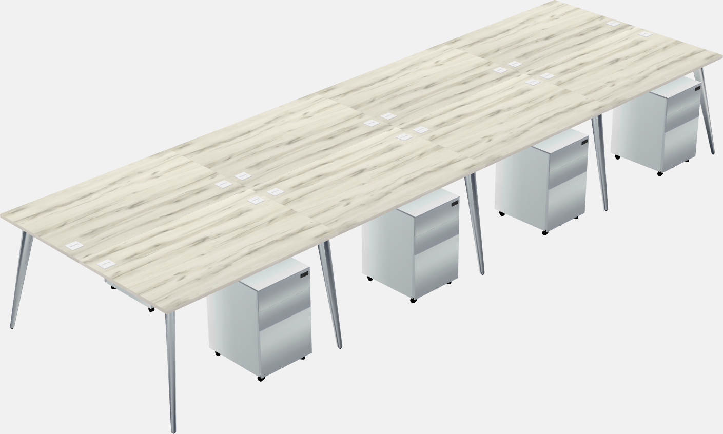 Shared office desk system