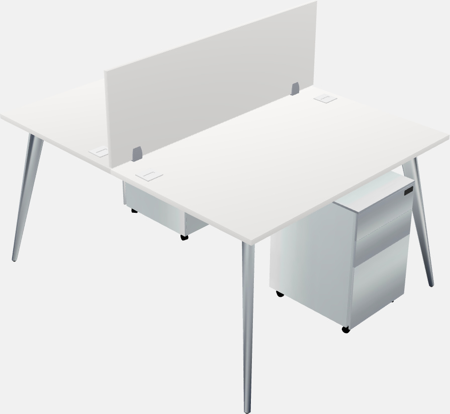 Shared office desk system