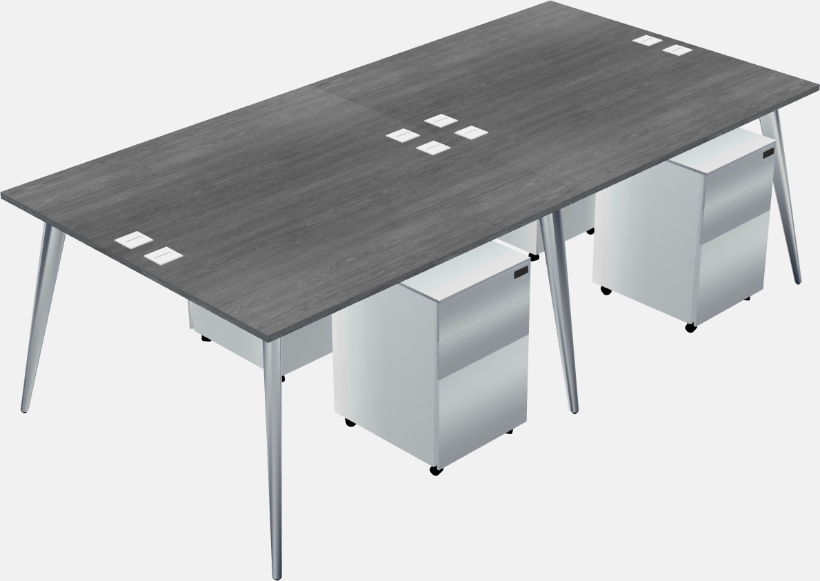 Shared office desk system