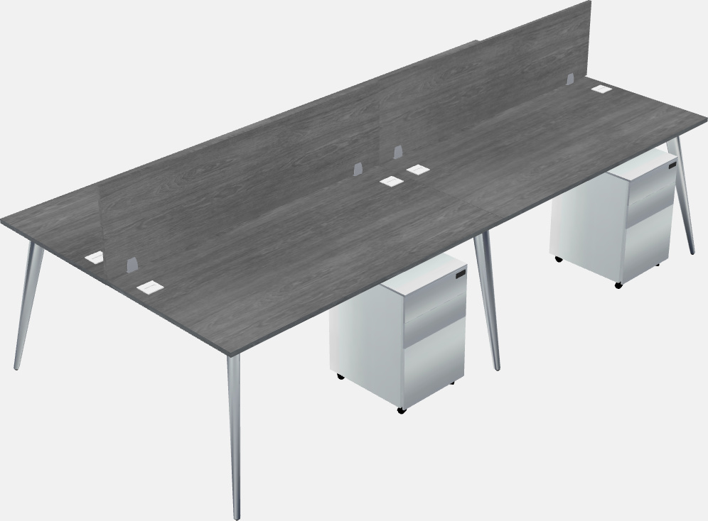 Shared office desk system