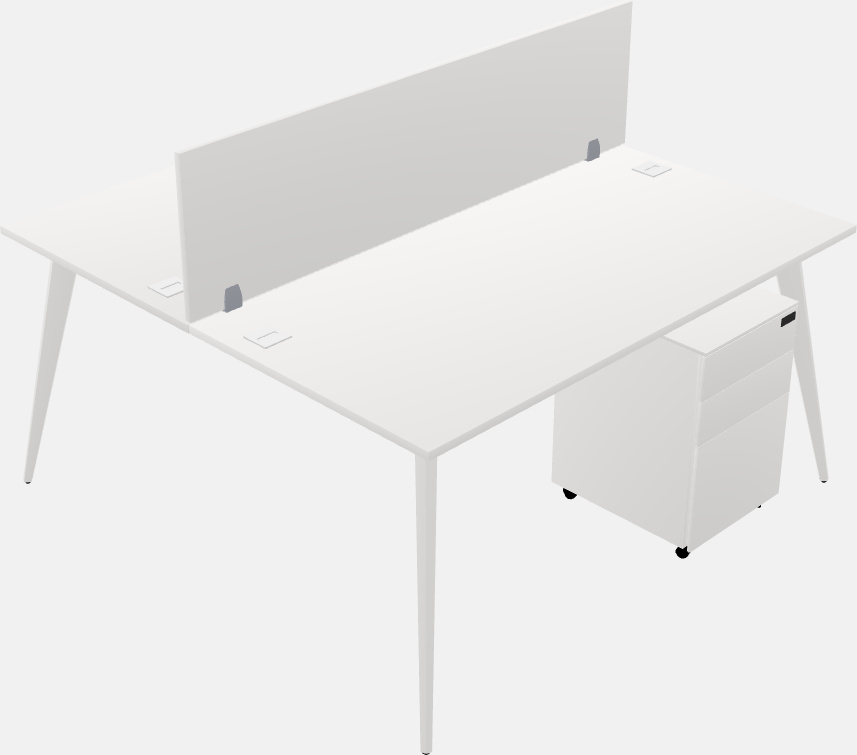 Shared office desk system