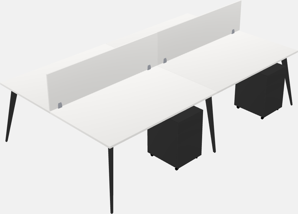 Shared office desk system