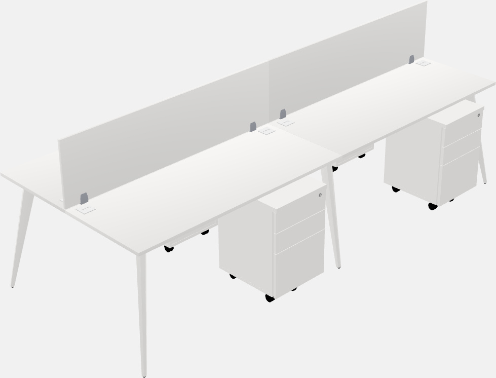 Shared office desk system