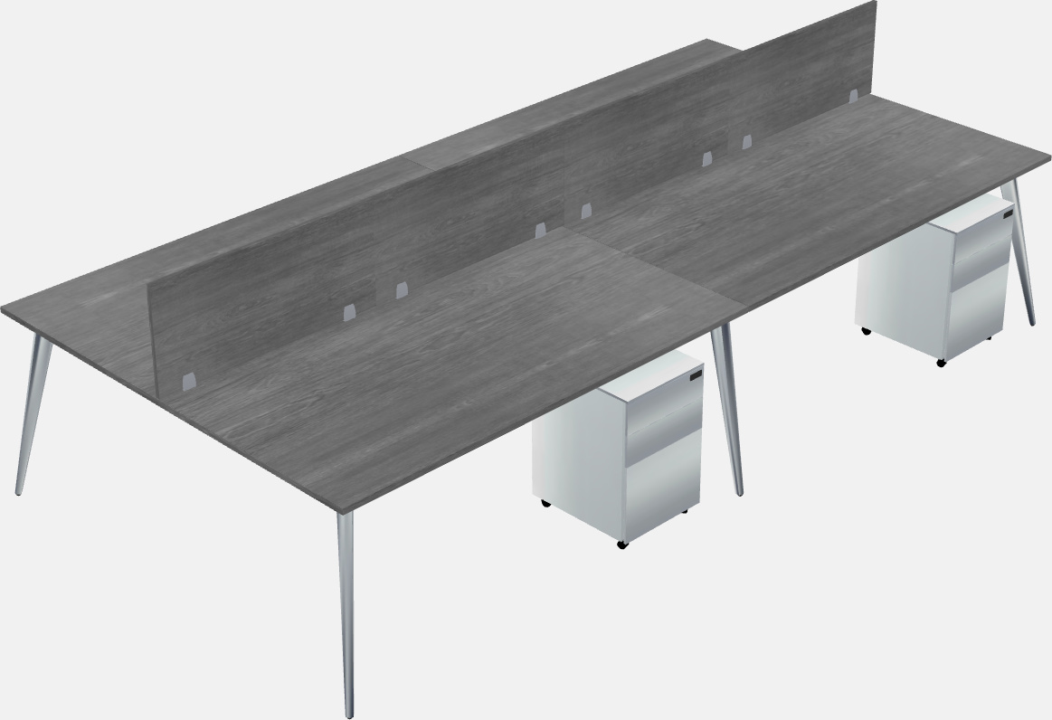 Shared office desk system