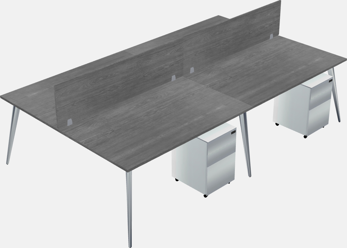 Shared office desk system