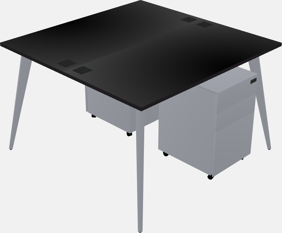 Shared office desk system