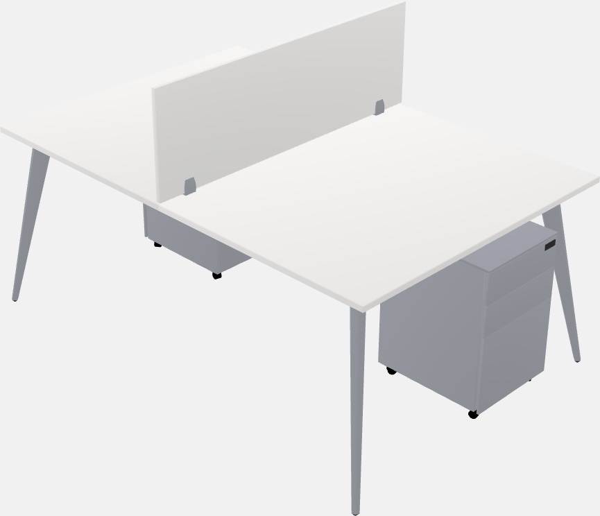 Shared office desk system