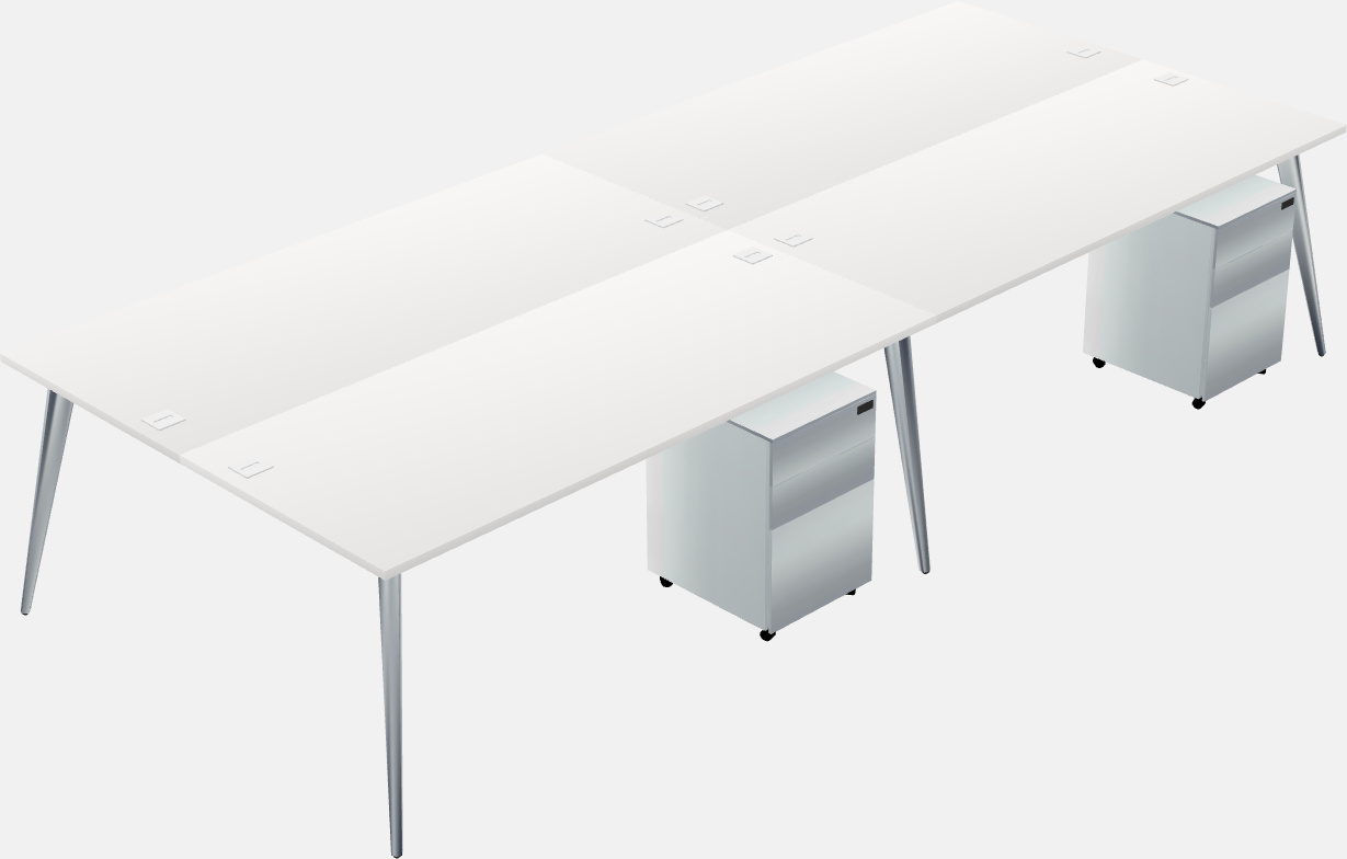 Shared office desk system