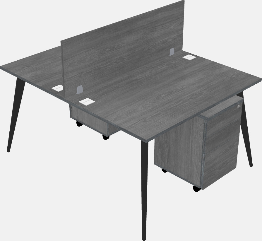 Shared office desk system