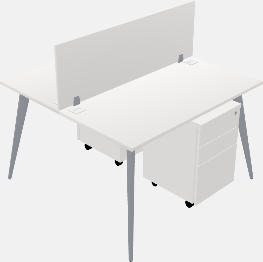 Shared office desk system