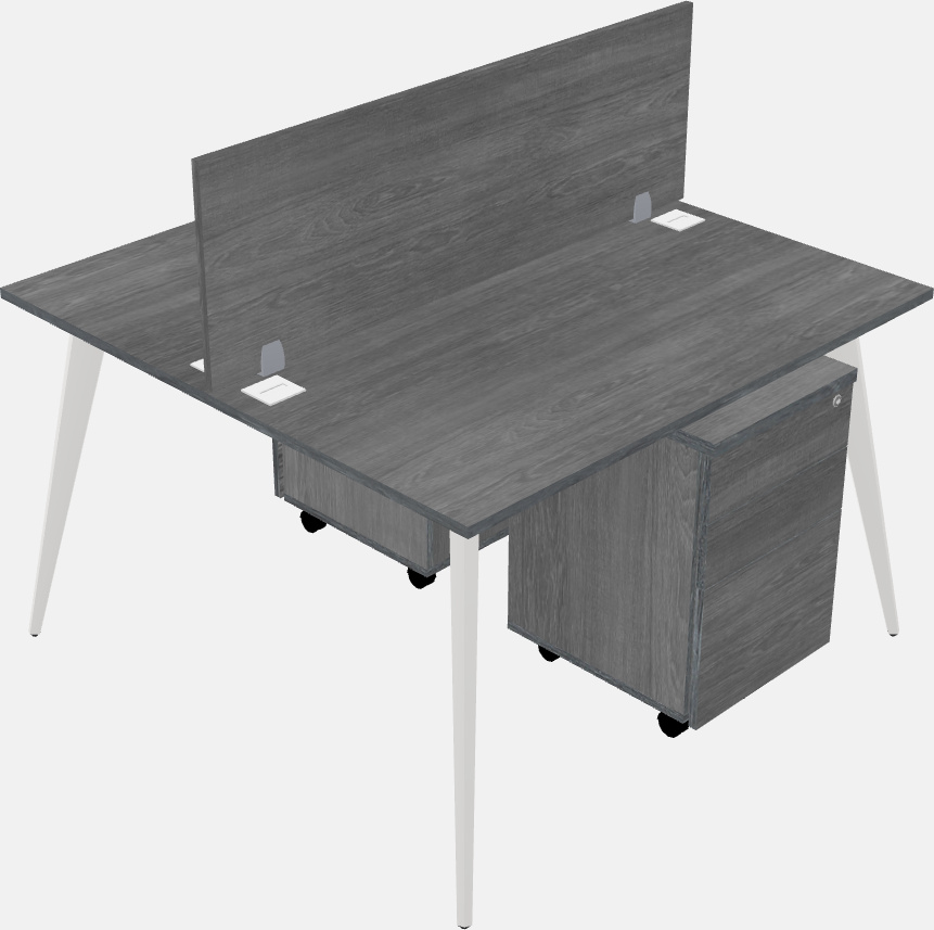 Shared office desk system