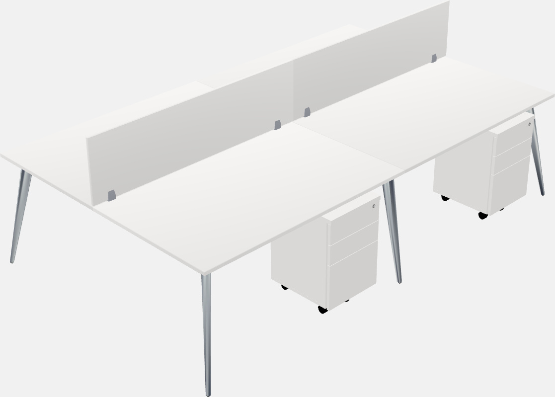 Shared office desk system