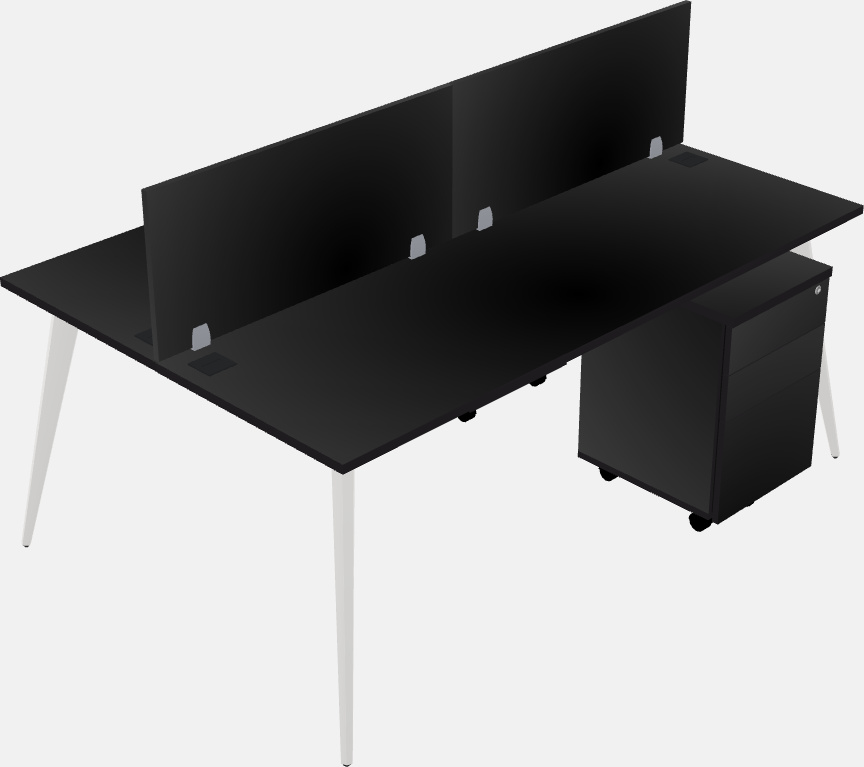 Shared office desk system