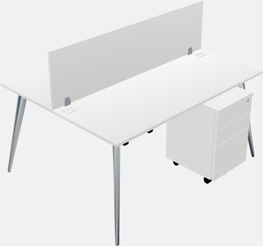 Shared office desk system