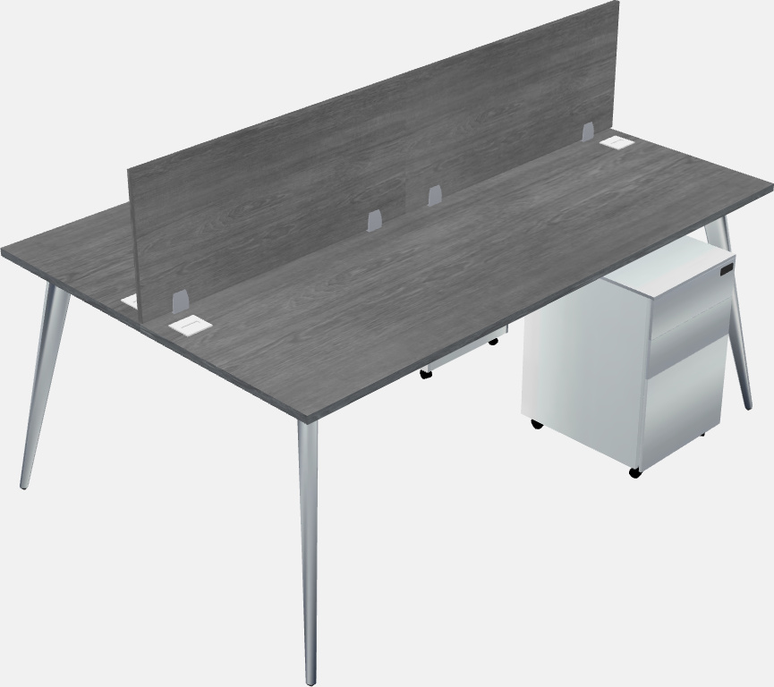 Shared office desk system