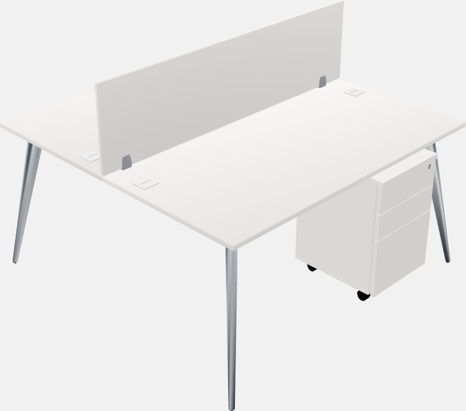 Shared office desk system