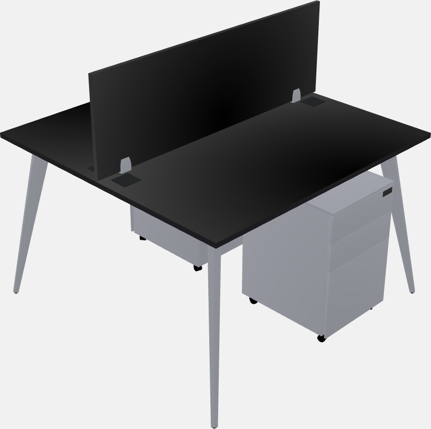 Shared office desk system