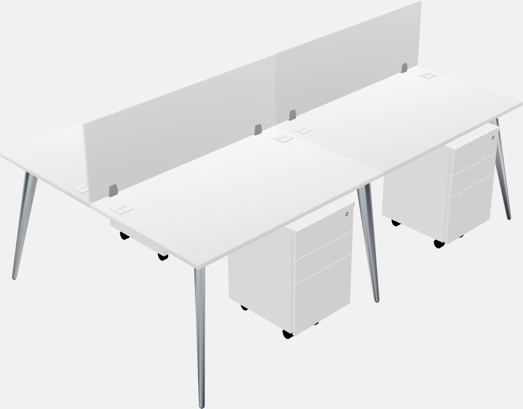 Shared office desk system