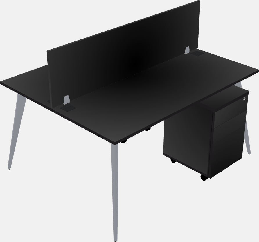 Shared office desk system