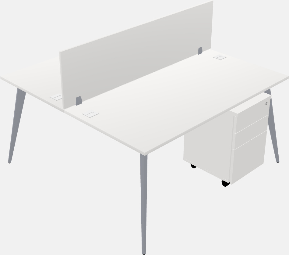 Shared office desk system