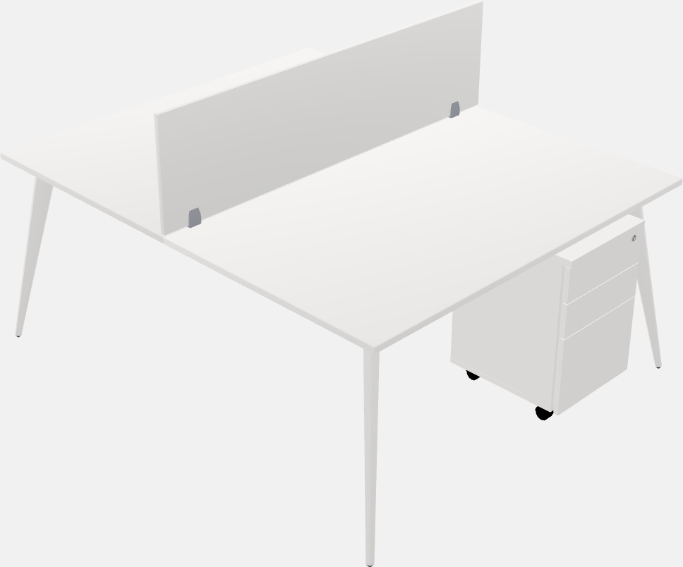 Shared office desk system