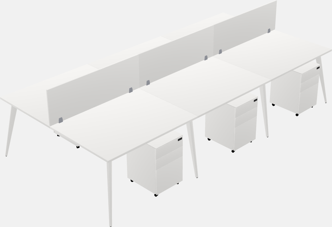 Shared office desk system