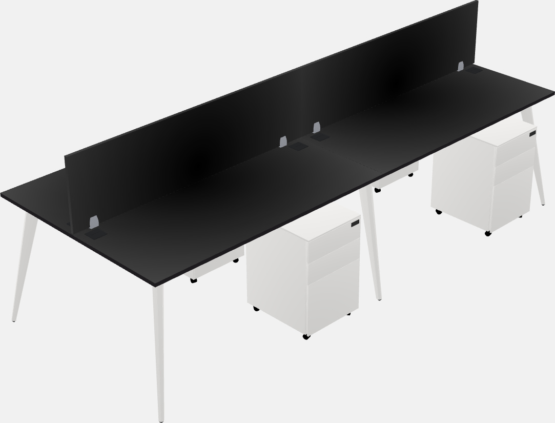 Shared office desk system