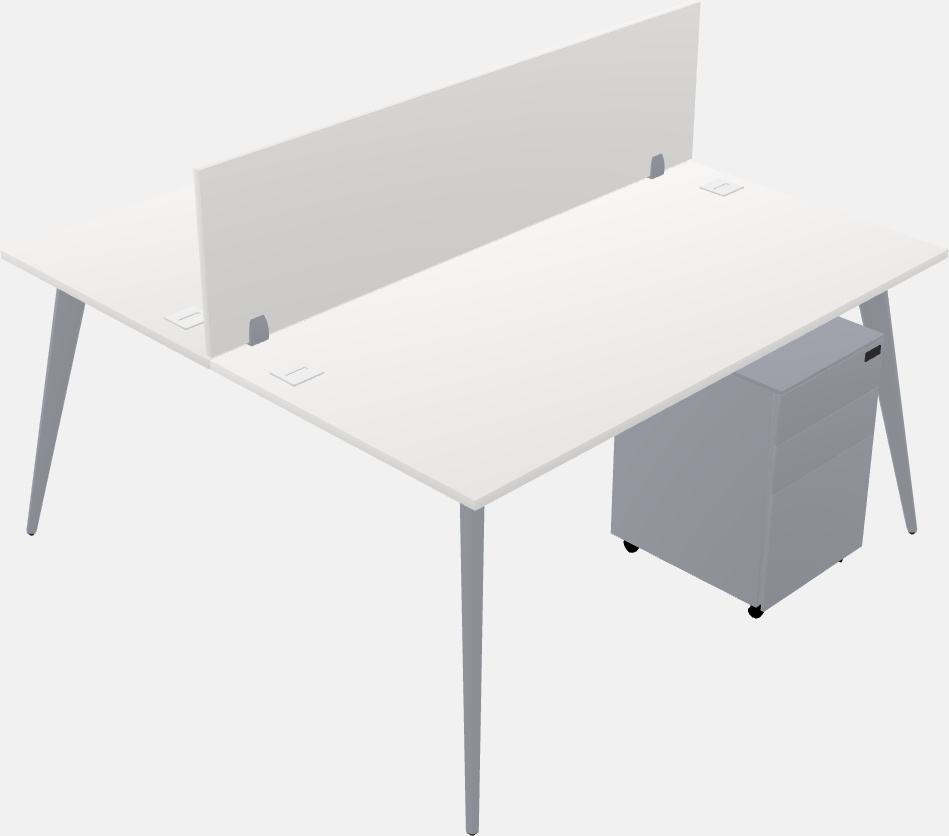 Shared office desk system